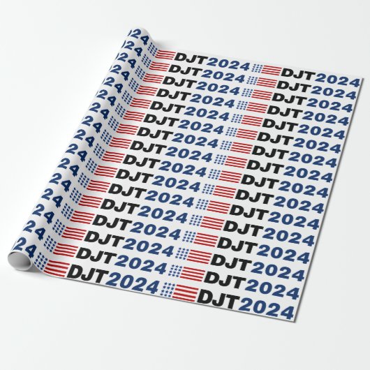 Papier Cadeau Trump 2024 DJT (Déroulé)