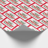 Papier Cadeau Trump 2024 Joyeux Noël (Coin)