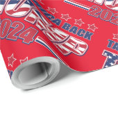 Papier Cadeau Trump 2024 : Reprendre l'Amérique (Coin rond)