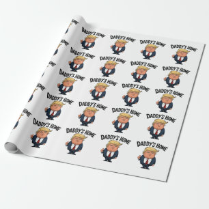 Papier Cadeau Trump 2024 Reprendre l'Amérique à la maison de pap