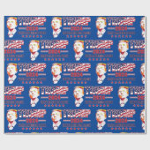 Papier Cadeau Trump 2024 : Retour de l'Amérique (Plat)