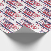 Papier Cadeau Trump 2024 : Retour de l'Amérique (Coin)