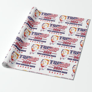 Papier Cadeau Trump 2024 : Retour de l'Amérique