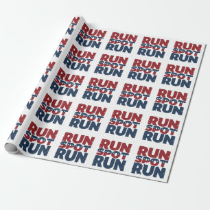 Papier Cadeau Trump 2024 Trump Vance élection de Run Spot Run Tr