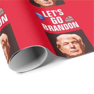 PAPIER CADEAU TRUMP ALLONS-Y BRANDON BANTHDAY WRAPPING PAPER