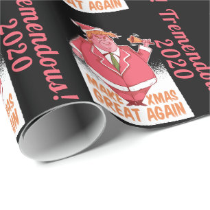 Papier Cadeau Trump amusant rendre sa grandeur à Noël 2020 sur m