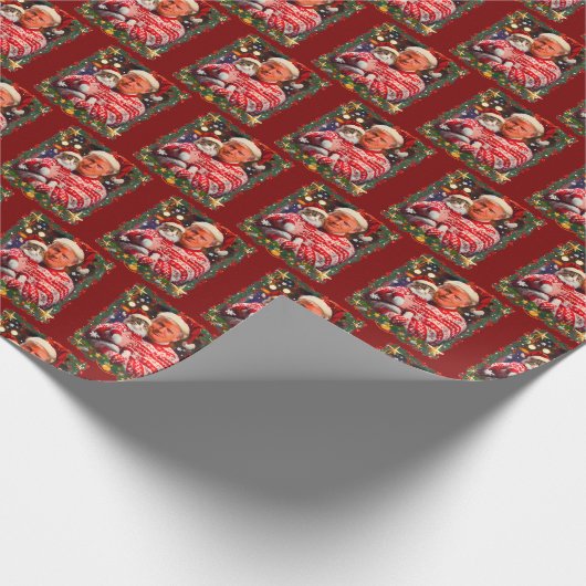 Papier Cadeau Trump Christmas Cat Ugly Xmas Wrapping Paper (Coin)