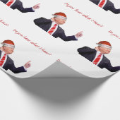 Papier Cadeau Trump Christmas : Entendez-Vous Ce Que J'Entends ? (Coin)