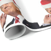 Papier Cadeau Trump Christmas : Entendez-Vous Ce Que J'Entends ? (Coin rond)