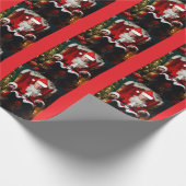 Papier Cadeau TRUMP COMME SANTA CLAUS Papier d'enveloppement de  (Coin)