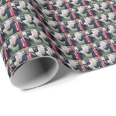 Papier Cadeau Trump Dance Funny (Coin rond)