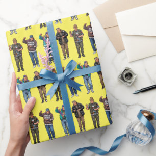 Papier Cadeau Trump dansant Hip Hop MAGA Rap Emballage