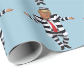 Papier Cadeau Trump en prison (Coin rond)