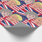 Papier Cadeau Trump et Theresa Wrapper Paper (Coin)
