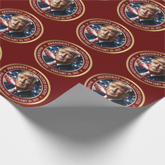 Papier Cadeau Trump - Inauguration - Papier à enveloppe collecti (Coin)