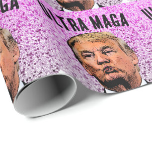 PAPIER CADEAU TRUMP KISS ULTRA MAGA CHRISTMAS LIVRE