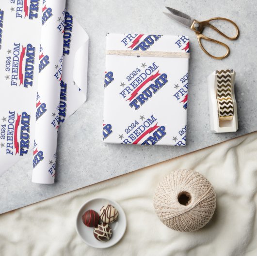 PAPIER CADEAU TRUMP LIBERTÉ 2024 (Artisanat)