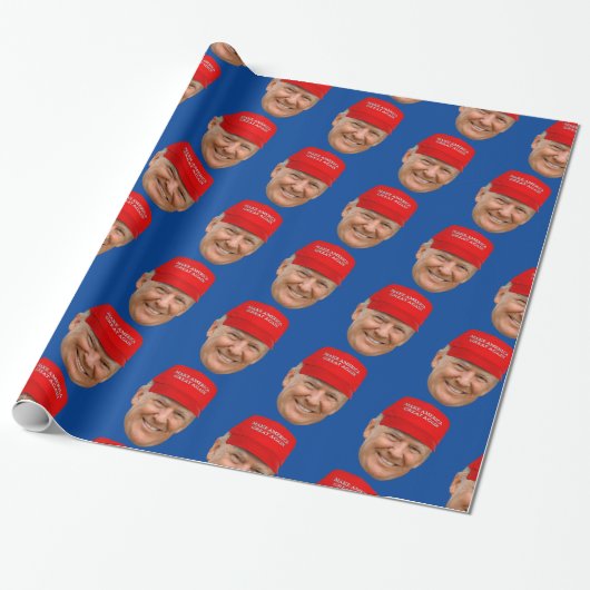 Papier Cadeau TRUMP MAGA Noël (Déroulé)