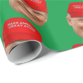 Papier Cadeau TRUMP MAGA Noël (Coin rond)