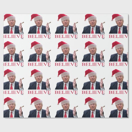 Papier Cadeau Trump, ne me croyez pas (Plat)