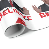Papier Cadeau Trump, ne me croyez pas (Coin rond)