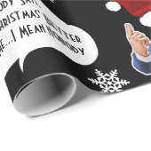 Papier Cadeau Trump Noël drôle (Coin rond)