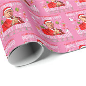 Papier Cadeau Trump rose (Coin rond)