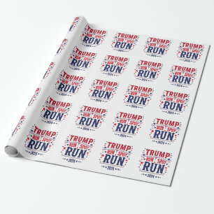 Papier Cadeau Trump Run Spot Run Funny Election Debate