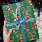 Papier Cadeau Trump, Santa Hat, Trump et Noël