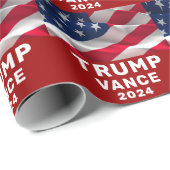 Papier Cadeau Trump Vance 2024 (Coin rond)