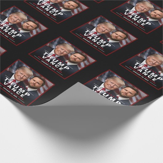 Papier Cadeau Trump Vance Victoire Inauguration Day Keepsaké (Coin)