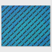 Papier Cadeau Trumpet bleu New York Boogie Nuits (Plat)