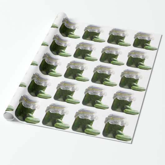 Papier Cadeau Tu as l'air cool comme un concombre. (Déroulé)