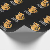 Papier Cadeau Tu M'As Eu À Mellow Funny Tuba Pun Dark BG (Coin)