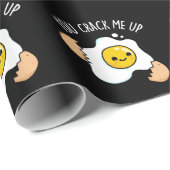 Papier Cadeau Tu Me Frappes Un Jeu D'Oeufs Drôle (Coin rond)