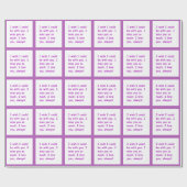 Papier Cadeau Tu me manques tellement d'amour que tu souhaites t (Plat)