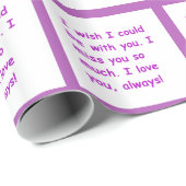 Papier Cadeau Tu me manques tellement d'amour que tu souhaites t (Coin rond)