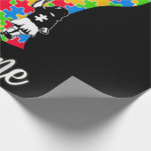 Papier Cadeau Tu ne marcheras jamais seul père fille autisme (Coin)