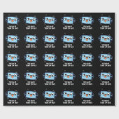 Papier Cadeau Tu peux penser que je suis Mad Drôle Masque Pun Da (Plat)