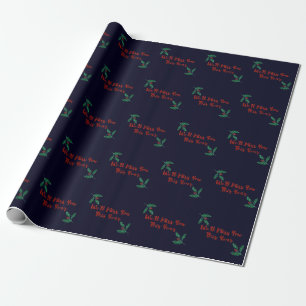 Papier Cadeau Tu vas nous manquer Noël