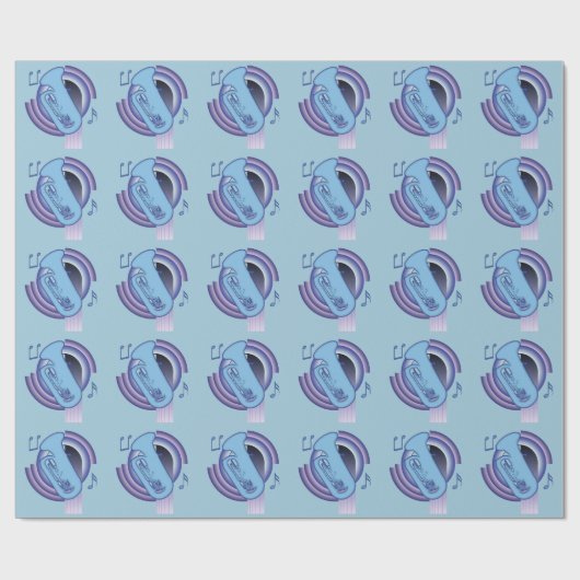 Papier Cadeau Tuba de Deco (Plat)