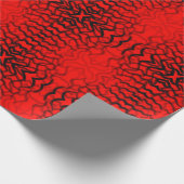 Papier Cadeau Tubulaire Noir Et Rouge (Coin)
