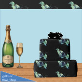 Papier Cadeau Tui & Kowhai Fleurs Paua Seashell Inlay