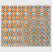 Papier Cadeau Tuile bleue portugaise (Plat)