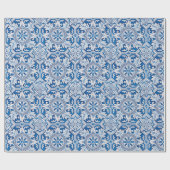 Papier Cadeau Tuile bleue portugaise (Plat)