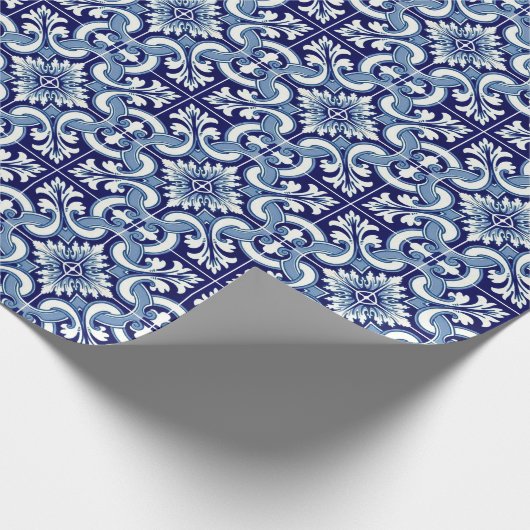 Papier Cadeau Tuile bleue portugaise (Coin)