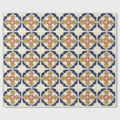 Papier Cadeau Tuile de Talavera de Mexicain (Plat)