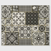Papier Cadeau Tuile en patchwork sans couture avec Islam, arabe, (Plat)