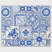 Papier Cadeau Tuile en patchwork sans couture avec motifs victor (Plat)