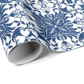 Papier Cadeau Tuile Feuille d'Acanthus (Coin rond)